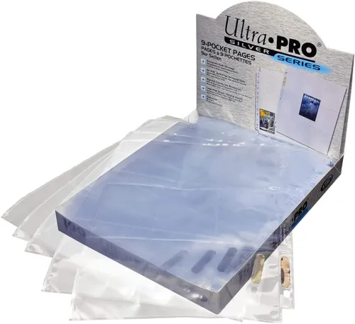 Miniatura 6 de Ultra Pro, 9 páginas de bolsillo serie Silver para tarjetas tamaño estándar, Azul, Estándar