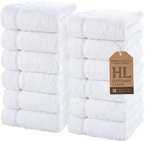 Miniatura 30 de Juego de 6 toallas de baño negras para baño, algodón turco original, suave, absorbente y de primera calidad, 2 toallas de baño, 2 manos y 2 toallas