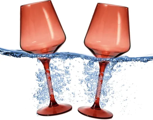 Miniatura 9 de Copas de vino de plástico irrompible de estilo europeo, juego de 4 vasos de vino de acrílico Tritan, irrompible, color transparente, irrompible, sin
