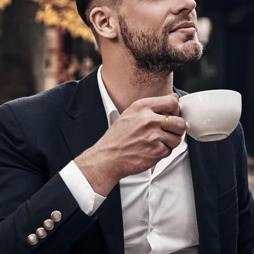 Miniatura 70 de King Will Anillo de boda de tungsteno para hombre, disponible en 15/64 a 25/64 de pulgada (6 a 10 mm), negro/plata, acabado mate, borde pulido