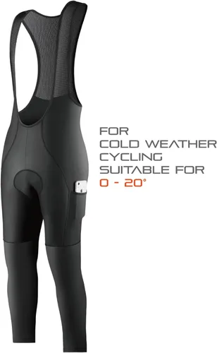 Miniatura 2 de CEROTIPOLAR Medias térmicas de forro polar, baberos, pantalones de ciclismo para otoño e invierno frío