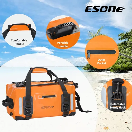 Miniatura 4 de ESONE Bolsas Secas Mochila Impermeable para Hombres/Mujeres Bolsas Secas para Kayak Mochila Impermeable para Viajes Mochila de Bolsa Seca Bolsa