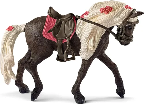 Schleich Horse Club Rocky Mountain Horse Show - Figura de yegua para niñas y niños, experiencia realista de granja de animales y accesorios para