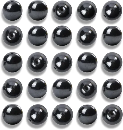 Miniatura 15 de 100 cuentas de jade birmano liso natural de 0.236 pulgadas (0.236 in), cuentas redondas sueltas de piedras preciosas para fabricación de joyas
