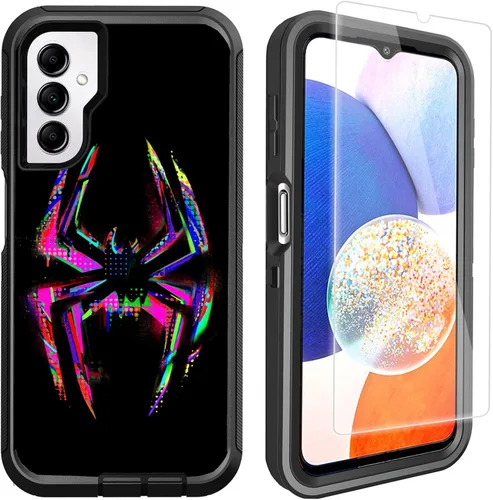 Miniatura 13 de Funda compatible con Samsung Galaxy A14 5G con protector de pantalla, protección de grado militar, resistente de 3 capas a prueba de golpes