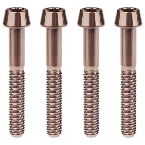 Miniatura 72 de Titanio Ti M6 x 10 16 18 20 25 30 35 40 45 50 55 60 2.559 in Allen - Tornillos hexagonales de 2.559 in, tornillos cónicos, paquete de 4