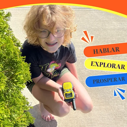 Miniatura 2 de Wishouse Walkie Talkies para niños, paquete de 4 unidades, walkie talkie familiar para adultos y niños de largo alcance, para acampar al aire libre