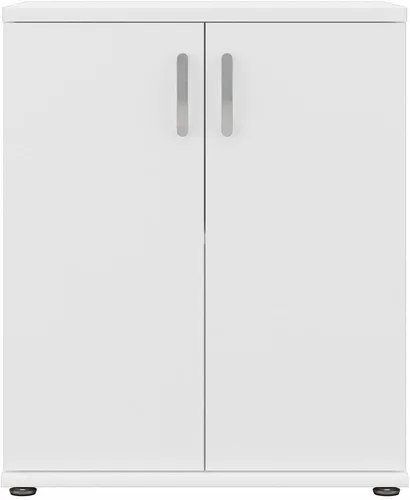 Miniatura 5 de Bush Business Furniture - Armario de almacenamiento universal para lavadero con puertas y estantes en color blanco