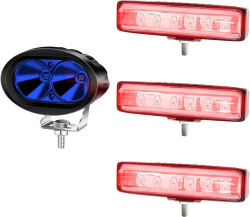 Miniatura 9 de Luz azul de la seguridad de la carretilla elevadora 8PCS de 20W LED, luz de advertencia de seguridad de la carretilla elevadora de Warehouse Luces