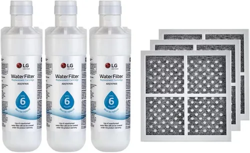 Miniatura 11 de LG LT1000P - Filtro de agua para refrigerador de repuesto de capacidad de 6 meses/200 galones (NSF42, NSF53 y NSF401) ADQ74793501, ADQ75795105