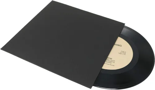 Miniatura 3 de BIG FUDGE Pro Blank Album Jackets - 7 pulgadas x negro - 20 cubiertas de discos de vinilo (400 gsm) - Cubierta de álbum para discos - Mangas
