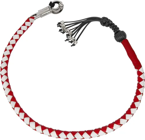 Miniatura 12 de Biker Whip - Látigo para motocicleta de 36 pulgadas, accesorios de manillar para motocicleta, látigos trenzados de cuero genuino para motocicletas