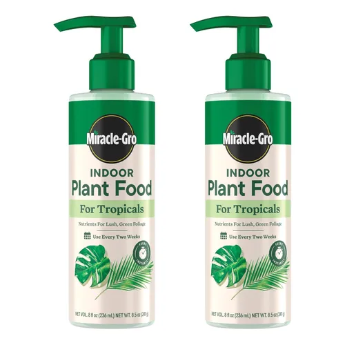 Miracle-Gro Alimento para plantas de interior para plantas tropicales, alimento líquido para plantas de interior tropicales, 8 onzas líquidas,