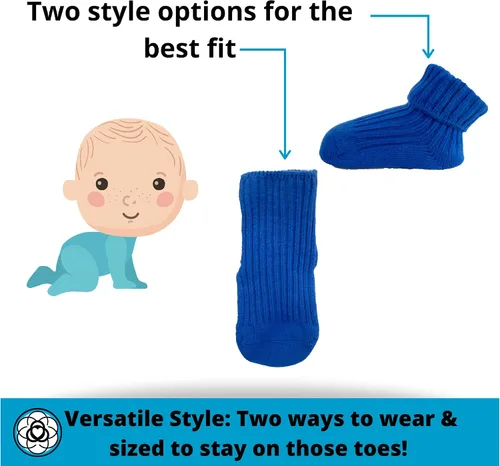 Miniatura 3 de Newborn Baby Socks Gift Set - 4 Soft Pairs - Comfortable - Unique - Funny - Perfect for Baby Showers - Sized 0-6 Months