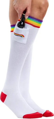 Miniatura 2 de Tipsy Elves Calcetines arcoíris para hombres y mujeres, divertidos y brillantes calcetines PRIDE para festivales de orgullo, desfiles y trajes retro