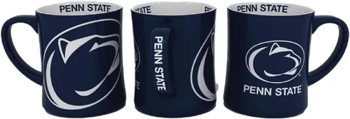 Miniatura 14 de RFSJ Nebraska Cornhuskers - Taza de cerámica en relieve (3D) de 16 onzas, color rojo