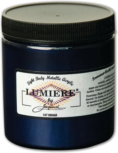 Miniatura 77 de Jacquard Lumiere Pintura para Tela de 2.25oz Turquesa Nacarado - Pintura Metálica para Tela, Cuero, Lienzo, Papel y Madera - Pintura Acrílica