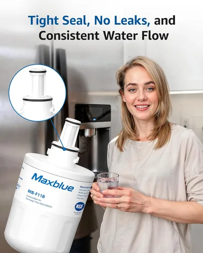 Miniatura 6 de Maxblue Filtro de agua para refrigerador MB-F11B, repuesto para Samsung® DA29-00003G, DA29-00003B, Aqua-Pure Plus, RFG237AARS, DA29-00003F, HAFCU1