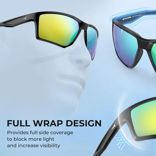 Miniatura 4 de KastKing Osage - Gafas de sol deportivas polarizadas para hombres y mujeres, ideales para conducir, pescar, ciclismo, correr, protección UV