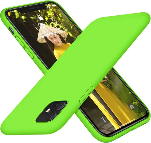 DTTO Funda compatible con iPhone 11, serie Romance, funda de silicona cubierta completa [protección mejorada de cámara y pantalla] con cojín de