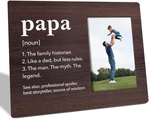 Miniatura 10 de Regalos para papá: placa de marco de fotos, feliz día del padre, divertido marco de fotos, regalo ideal para papá de hija o hijo