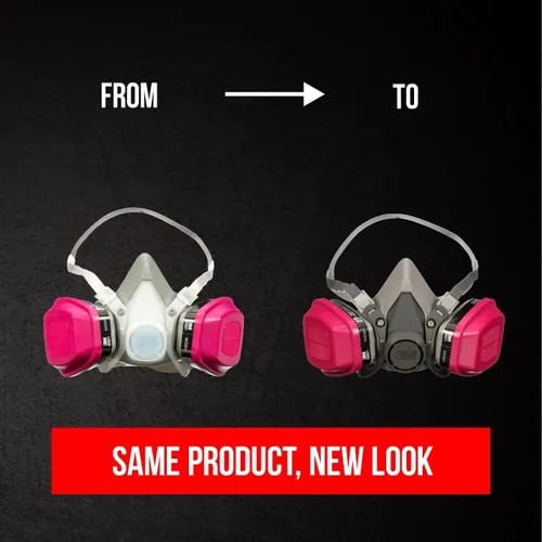 Miniatura 9 de 3M Paquete mediano de respirador reutilizable multiusos P100/OV para olores/partículas, cartucho de vapor orgánico aprobado por NIOSH y filtros