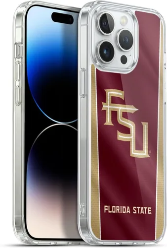 Miniatura 141 de Head Case Designs Funda de gel suave FSU Seminoles de la Universidad Estatal de Florida con licencia oficial compatible con Apple iPhone 13 Pro Max