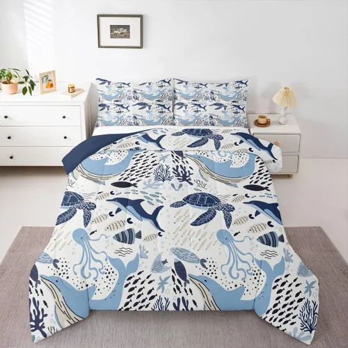 Miniatura 24 de Erosebridal Juego de edredón de béisbol para niños, ropa de cama vintage con bandera americana, tamaño Queen para adultos, niñas, niños