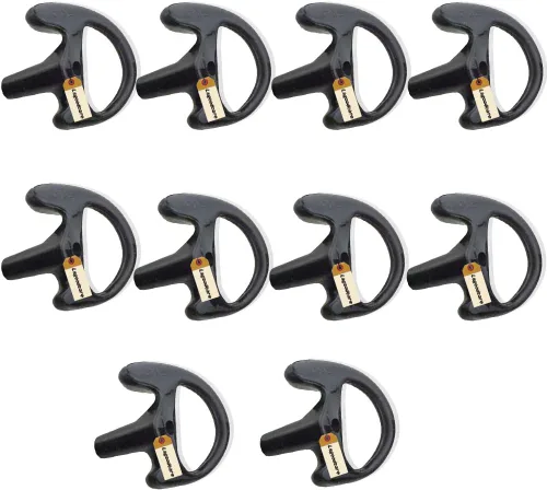 Miniatura 13 de Lsgoodcare 24 piezas de repuesto Earmold oreja izquierda para radio bidireccional tubo acústico auricular – Auriculares de silicona Walkie Talkie