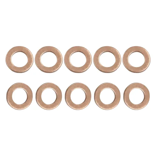 Miniatura 10 de DTGN Arandelas planas de sellado de cobre de 0.157 in x 0.315 in x 0.039 in (IDxODxT) - Paquete de 20 - Buenas para tornillos M4 de maquinaria