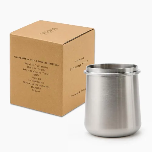 Miniatura 10 de Productos de Café Crema 54mm Taza Dosificadora Compatible con Portafiltros Breville, etc. Acero Inoxidable 100% Duradero Lengüeta de Molino