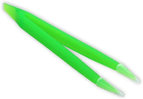 Miniatura 2 de Pinzas para quitar y insertar lentes de contacto suaves - Color verde para quitar e insertar lentes de contacto Verde con puntas de silicona suave