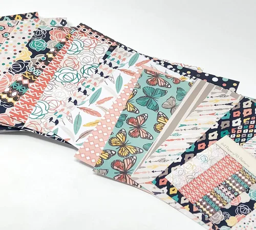 Miniatura 6 de Paquete de papel con patrón de 6 x 6 pulgadas, Free Spirit, para hacer tarjetas, álbumes de recortes, papel especial, colección de 6 x 6 pulgadas