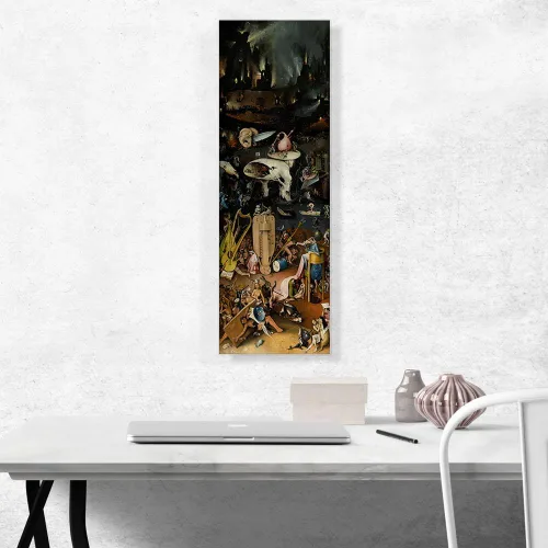 Miniatura 2 de ARTCANVAS Hieronymus Bosch - Lienzo decorativo de The Garden of Earthly Delights 1515, póster enmarcado estirado, decoración de pared giclée, 36 x