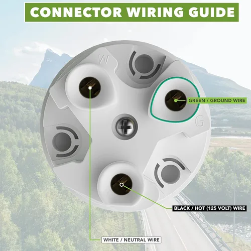 Miniatura 4 de Leisure Cords - Cable de alimentación para autocaravana de 30 amperios, bloqueo de conector de orilla, extremo de repuesto, cierre giratorio marino