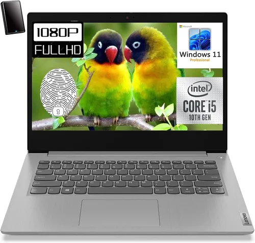 Lenovo [Windows 11 Pro] Laptop empresarial IdeaPad 3i de 14 pulgadas FHD 2022, Intel Quad-Core i5 10210U hasta 4.2 GHz, 12 GB DDR4 RAM, 512 GB PCIe