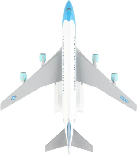 Miniatura 9 de Skymarks Boeing 747-200 VC-25 Modelo Snap-Fit a escala 1/250 – 11 pulgadas de longitud, 9.4 pulgadas de envergadura – Avión coleccionable