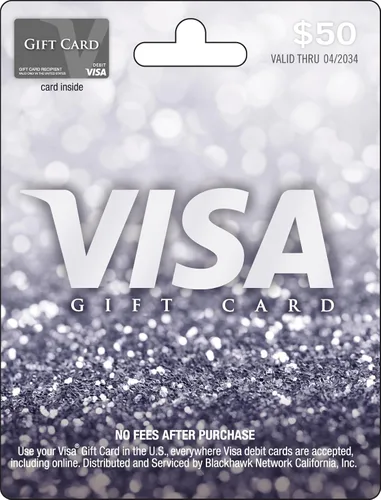 Visa Tarjeta de regalo de $50 (más $4.95 de tarifa de compra)
