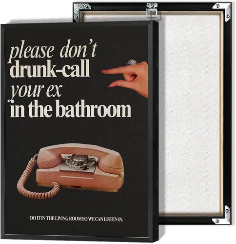Miniatura 9 de Pósteres de citas divertidas con texto en inglés «Better Late Than Feug», lienzo minimalista con fondo blanco, arte de pared, frutas frescas