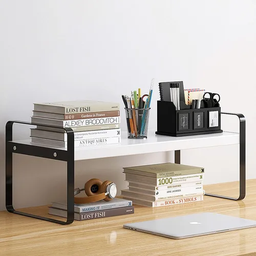 YGYQZ - Organizador de escritorio de madera para oficina - Suministros de escritorio, lindo tocador, estante de almacenamiento y organización,