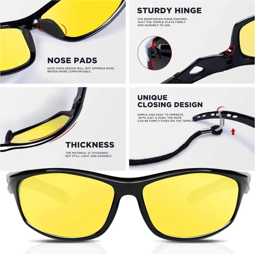 Miniatura 3 de RIVBOS Sunglasses for Men Women Polarized UV Protection Sports Fishing Driving Shades Cycling RB833