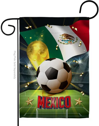 Bandera de jardín de la Copa del Mundo de México, juego de fútbol, portería, pelota de fútbol, actividad física, pequeña, decorativa, regalo, patio,