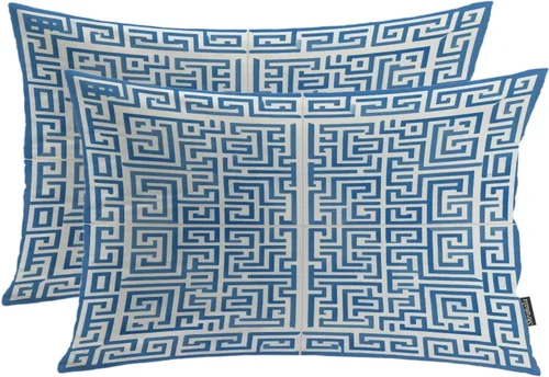 Miniatura 55 de Shrahala Abstract Art Modern Aesthetic Decorative Pillow Covers, Fluid Forms Minimalist Throw Pillow Cover Blended Hidden Zipper Cushion Cases for