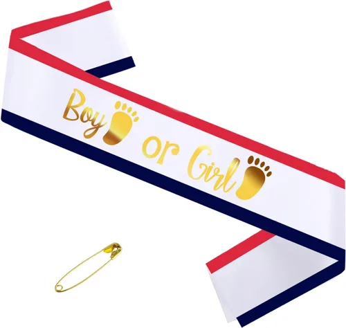 Colores de la bandera de Estados Unidos, banda, banda para niño o rejilla, banda de revelación de género para mamá y papá, mamá futura ser, fajas