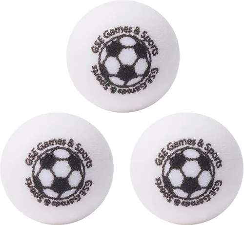 Miniatura 14 de GSE Games & Sports Expert Tamaño reglamentario 1.365 pulgadas de repuesto de futbolín, pelotas de fútbol oficiales de mesa de torneo, accesorios