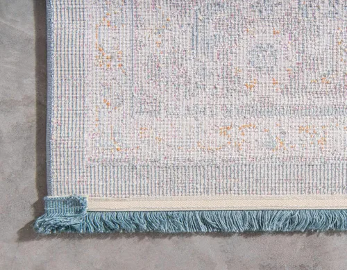 Miniatura 9 de Unique Loom Colección Baracoa - Alfombra de área Prado (2 pies 2 pulgadas x 3 pies 1 pulgada, Rectangular, Gris/Azul)