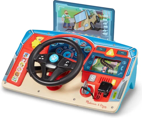 Melissa & Doug PAW Patrol Rescue Mission Tablero de actividades de madera para niños, juguetes sensoriales para niños, juguete de conducción de