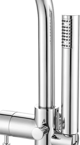Miniatura 10 de Ove Decors Athena - Grifo de bañera independiente con 1 mango, cromado, con ducha de mano