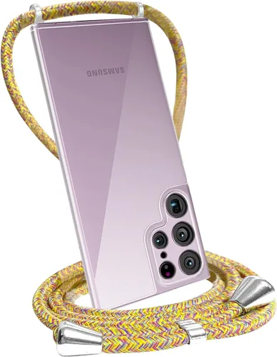 Miniatura 15 de Funda transparente compatible con Samsung Galaxy S22 Ultra con correa ajustable para el cuello, funda cruzada para Galaxy S22 Ultra, TPU