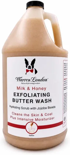 Miniatura 8 de Warren London Champú exfoliante para perros con mantequilla – leche y miel, 8 onzas Champú limpiador, acondicionador y exfoliante con cuentas